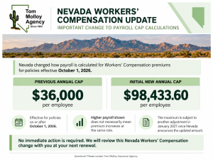 Important Update – Nevada Workers’ Compensation Changes